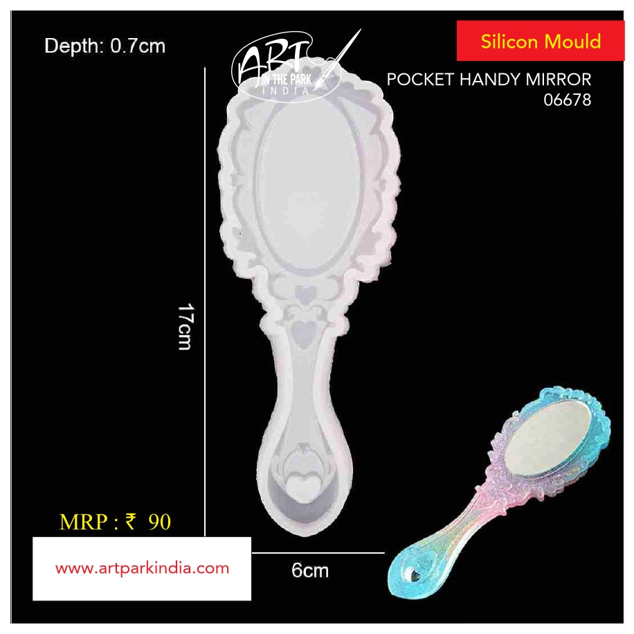 Artpark Silicon Mould Pocket Handy Mirror-06678