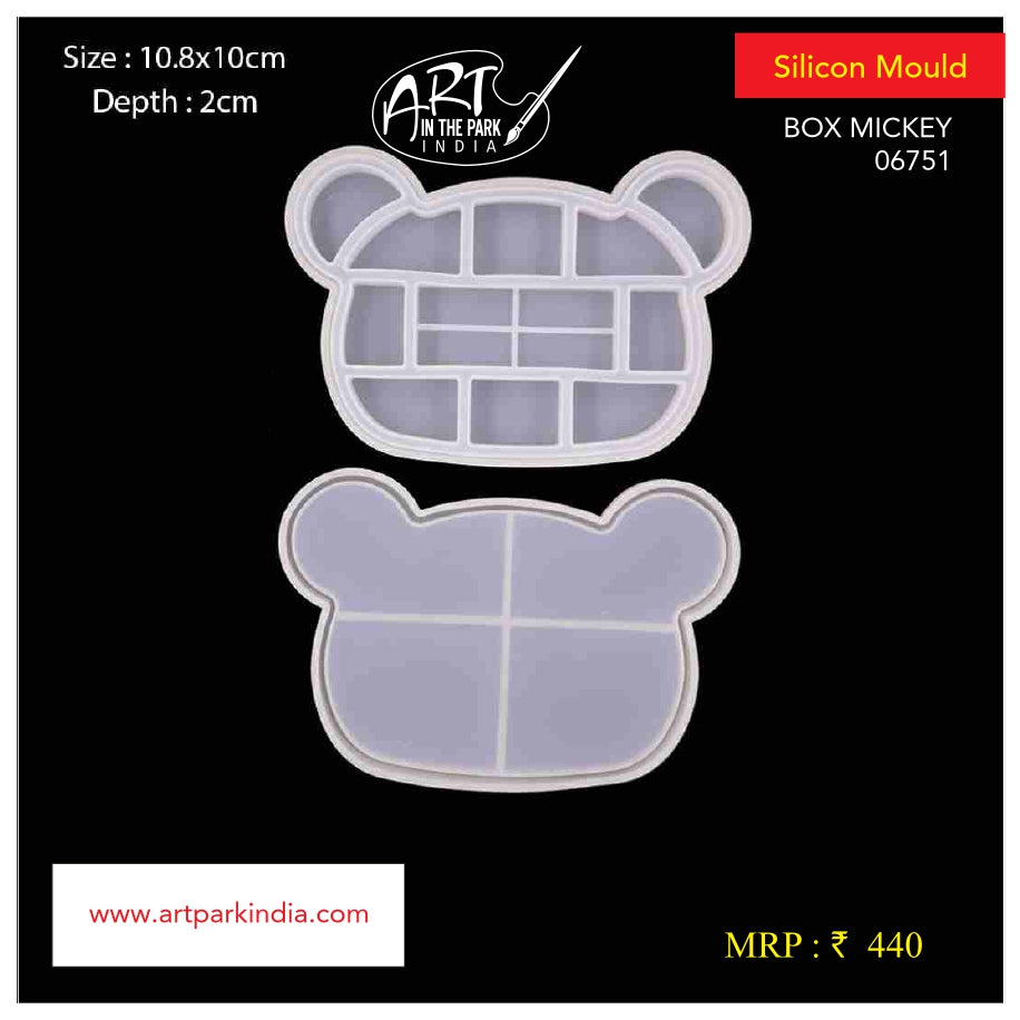 Artpark Silicon Mould Box Mickey shape