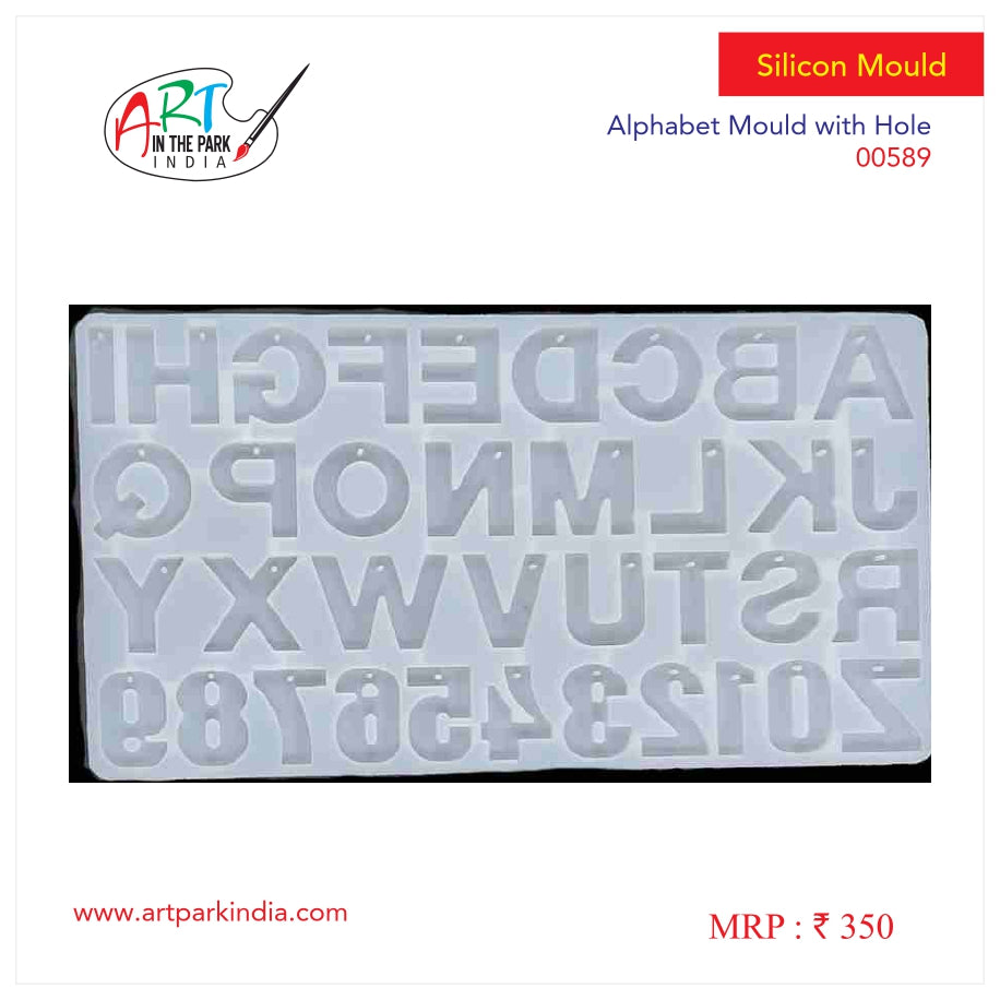 Artpark Silicon Mould Alphabet with Hole 00589