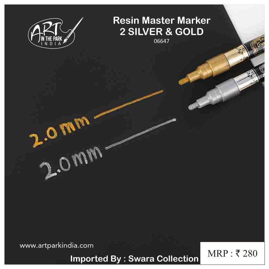 ARTPARK RESIN MASTER MARKER 2 SILVER & GOLD