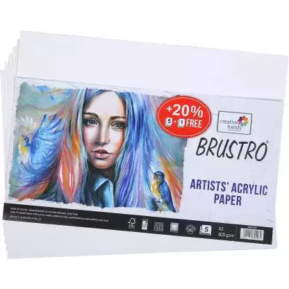 BRUSTRO ACRYLIC PAPER 400GSM A3