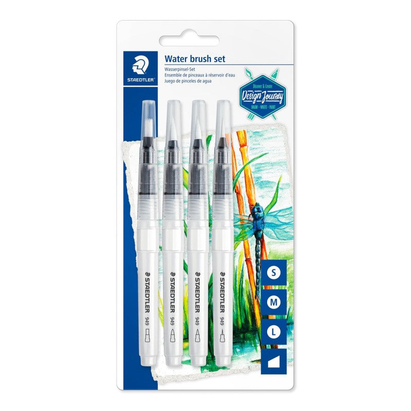 STAEDTLER WATER BRUSH SET OF 4-949 SBK4C