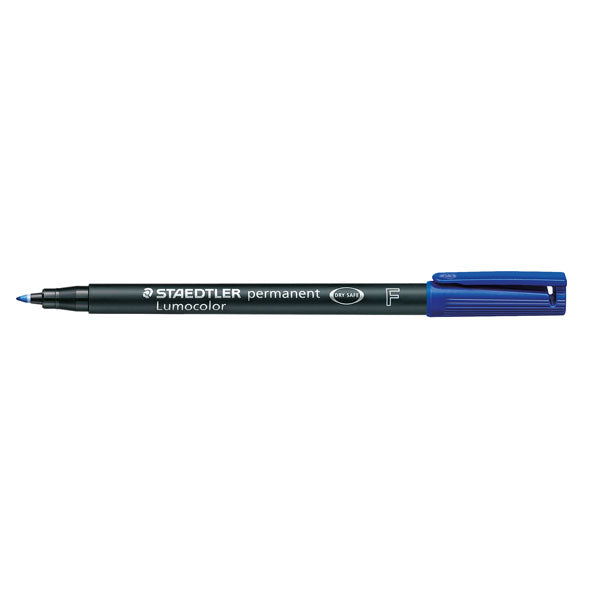 STAEDTLER LUMOCOLOUR PERMANENT F BLUE-318 03