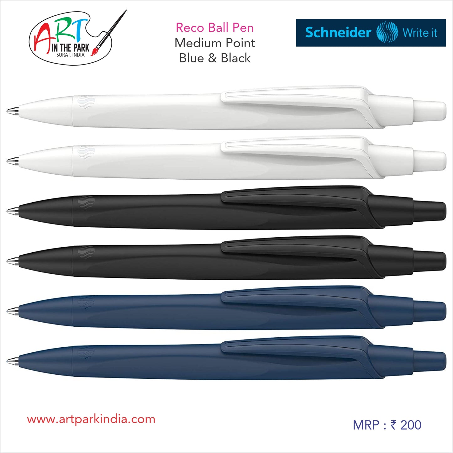 SCHNEIDER RECO BALL PEN MEDIUM POINT