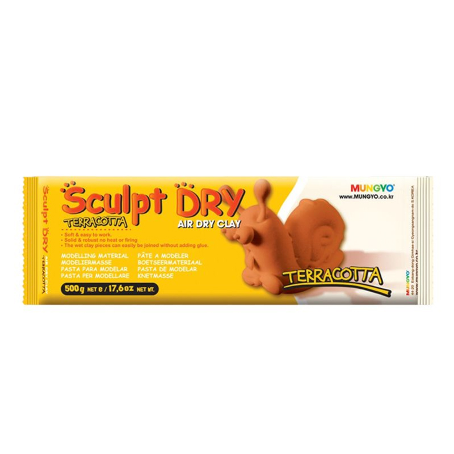 Mungyo Air Dry Clay Terracotta 500 Gram
