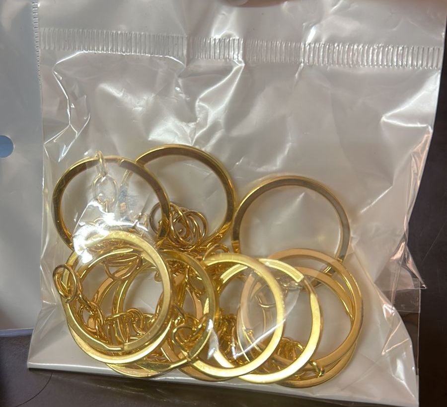 Artpark Keychain Ring Gold pack of 12  AP0718231
