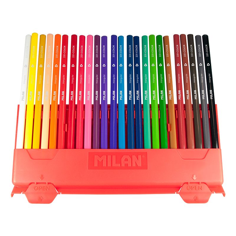 Milan triangular colour pencils Flexibox