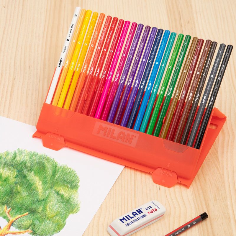 Milan triangular colour pencils Flexibox