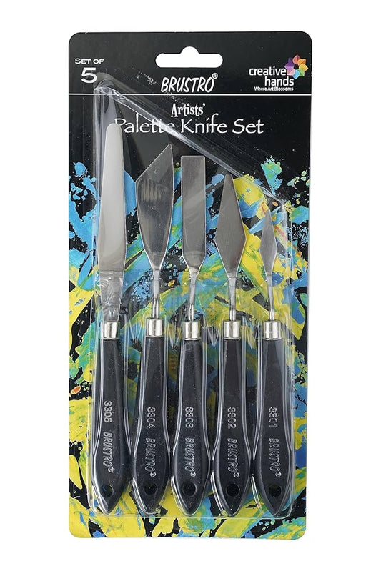BRUSTRO PALETTE KNIVES SET OF 5