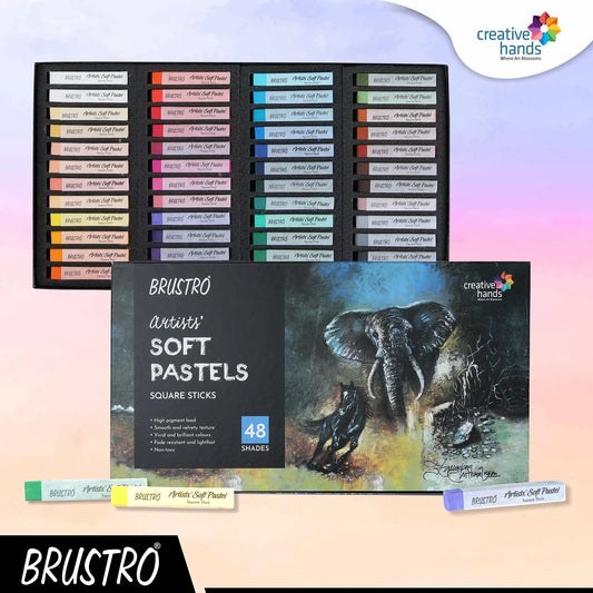 BRUSTRO SOFT PASTELS SET OF 48