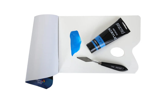 BRUSTRO ACRYLIC TUBE 120ml FLORESCENT BLUE