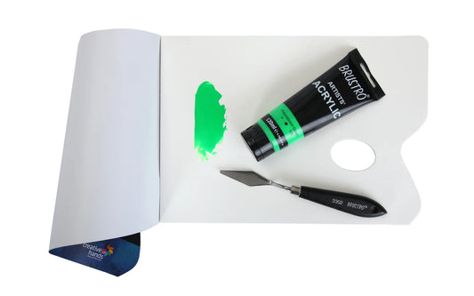 BRUSTRO ACRYLIC TUBE 120ml FLORESCENT green
