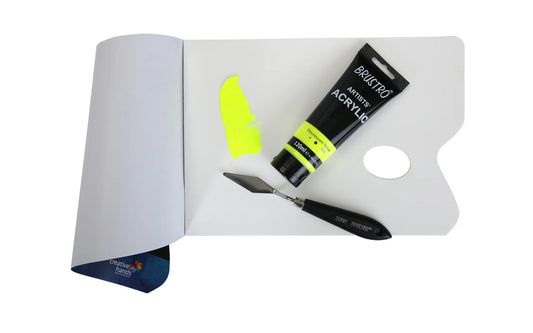 BRUSTRO ACRYLIC TUBE 120ml FLORESCENT YELLOW