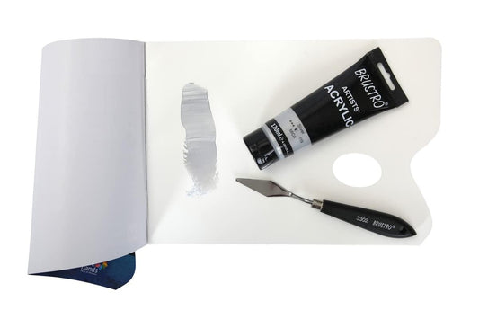 BRUSTRO ACRYLIC TUBE 120ml SILVER