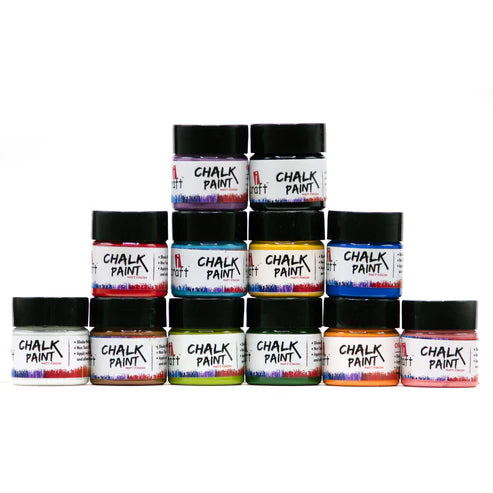 icraft Chalk Paint Mini Starter Pack Set Of 12 shades