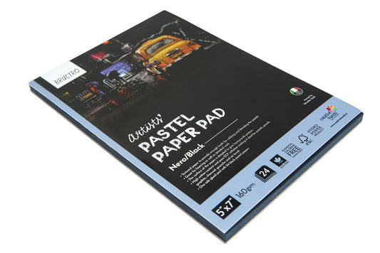BRUSTRO PASTEL PAPER PAD 5X7" BLACK