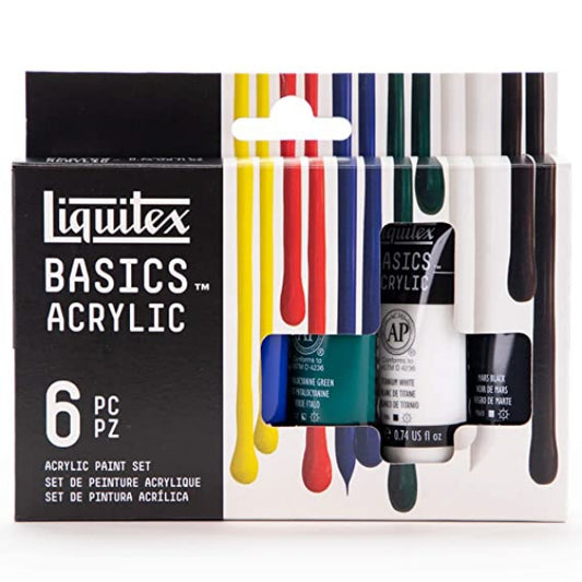 Liquitex Basics Set of 6 X 22ML