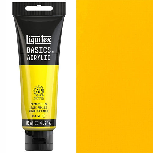 Liquitex Basics Acrylic Color Primary Yellow 118ml