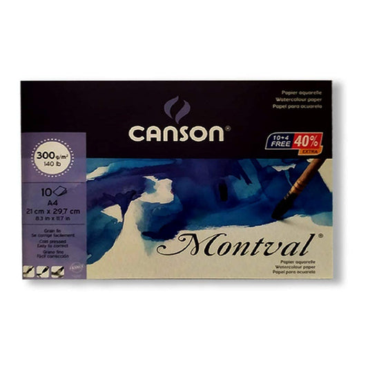 Canson Montval Watercolor Paper A4 300 GMS 10 Sheet