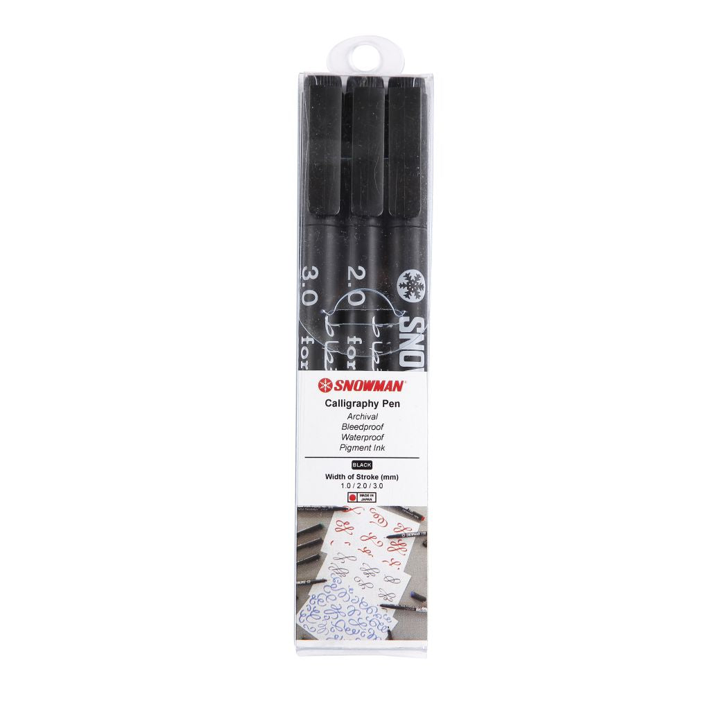 ARTPARK  SNOWMAN CALLIGRAPHY PEN SET OF 3