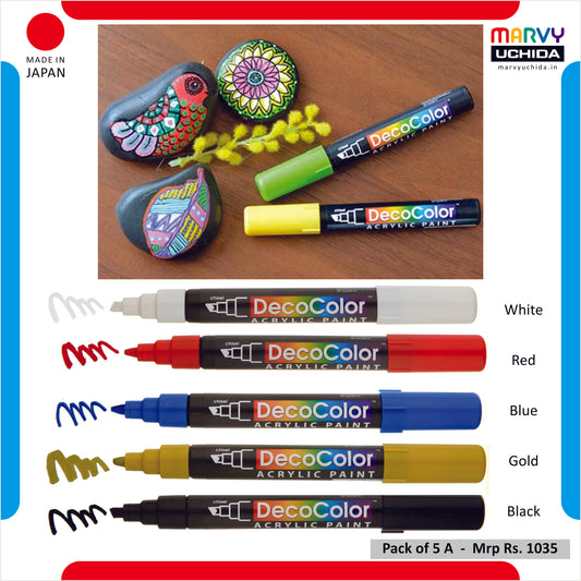 Marvy Uchida 315 Decocolor Marker set of 5 A