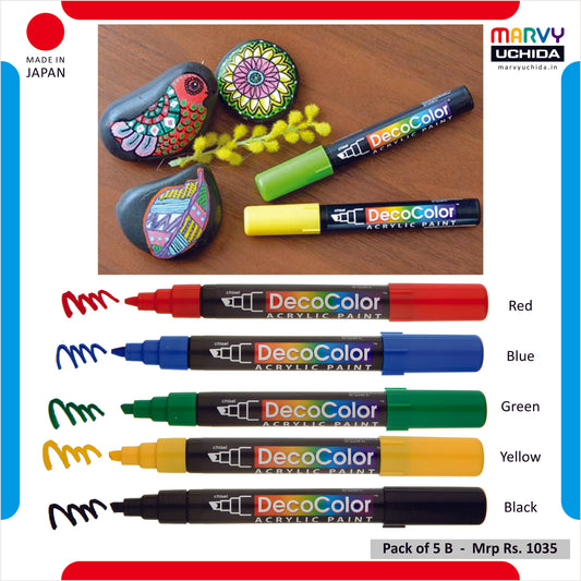 Marvy Uchida 315 Decocolor Marker set of 5 B