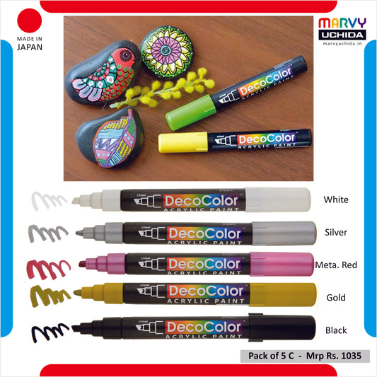 Marvy Uchida 315 Decocolor Marker set of 5 C