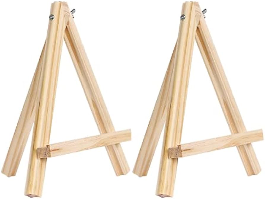 ART PARK WOOD EASEL WITH SCREW  8"