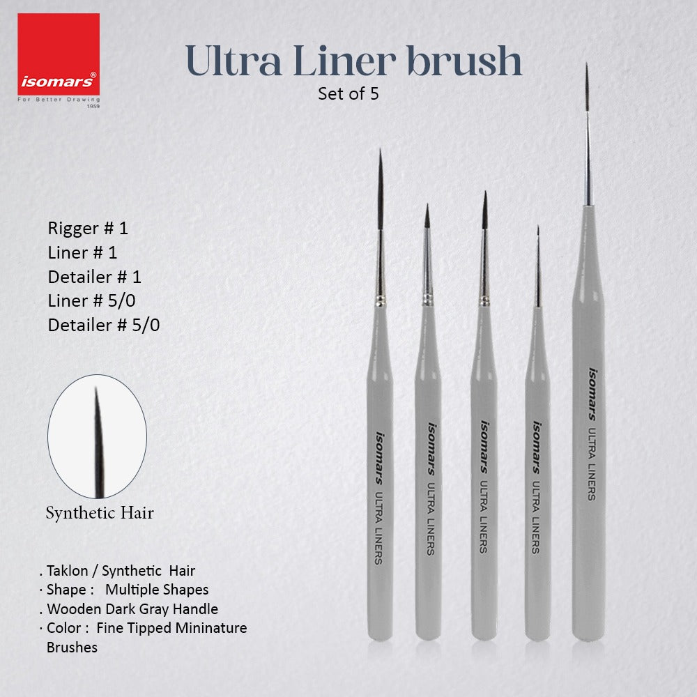 somars Ultra Liner Brush -Set of - 5