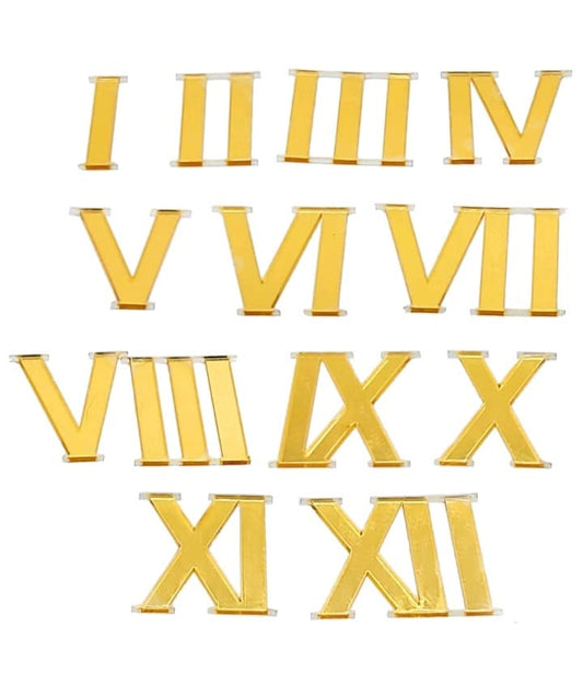 Artpark Acrylic Roman 1 to 12 numbers Gold