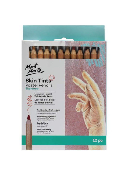 Mont Marte Skint Tints Pastel Pencils 12pc