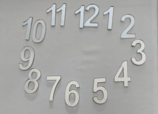 Artpark Acrylic  1 to 12 numbers Silver