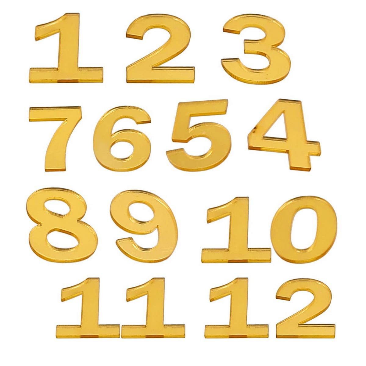 Artpark Acrylic  1 to 12 numbers Gold