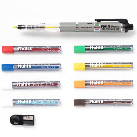 Pentel Multi-8 Set Refill Pens, Multi Color 802