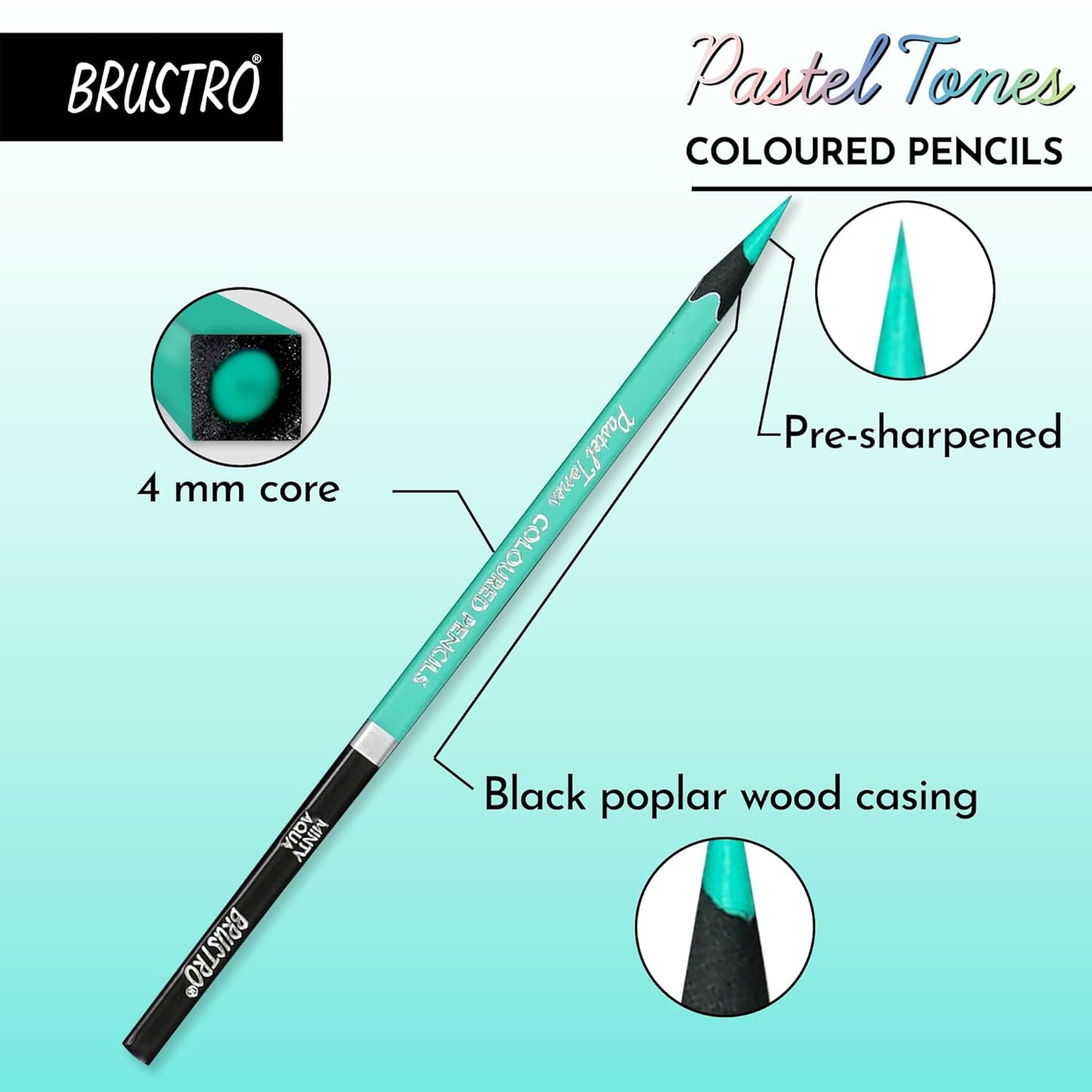 Brustro Colored Pastel Pencil Set of 36