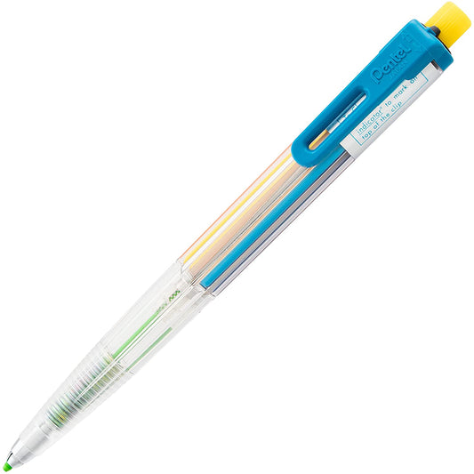 Pentel Arts 8 Color Automatic Pencil, Assorted Accent Clip Colors, 1 Pencil (PH158)