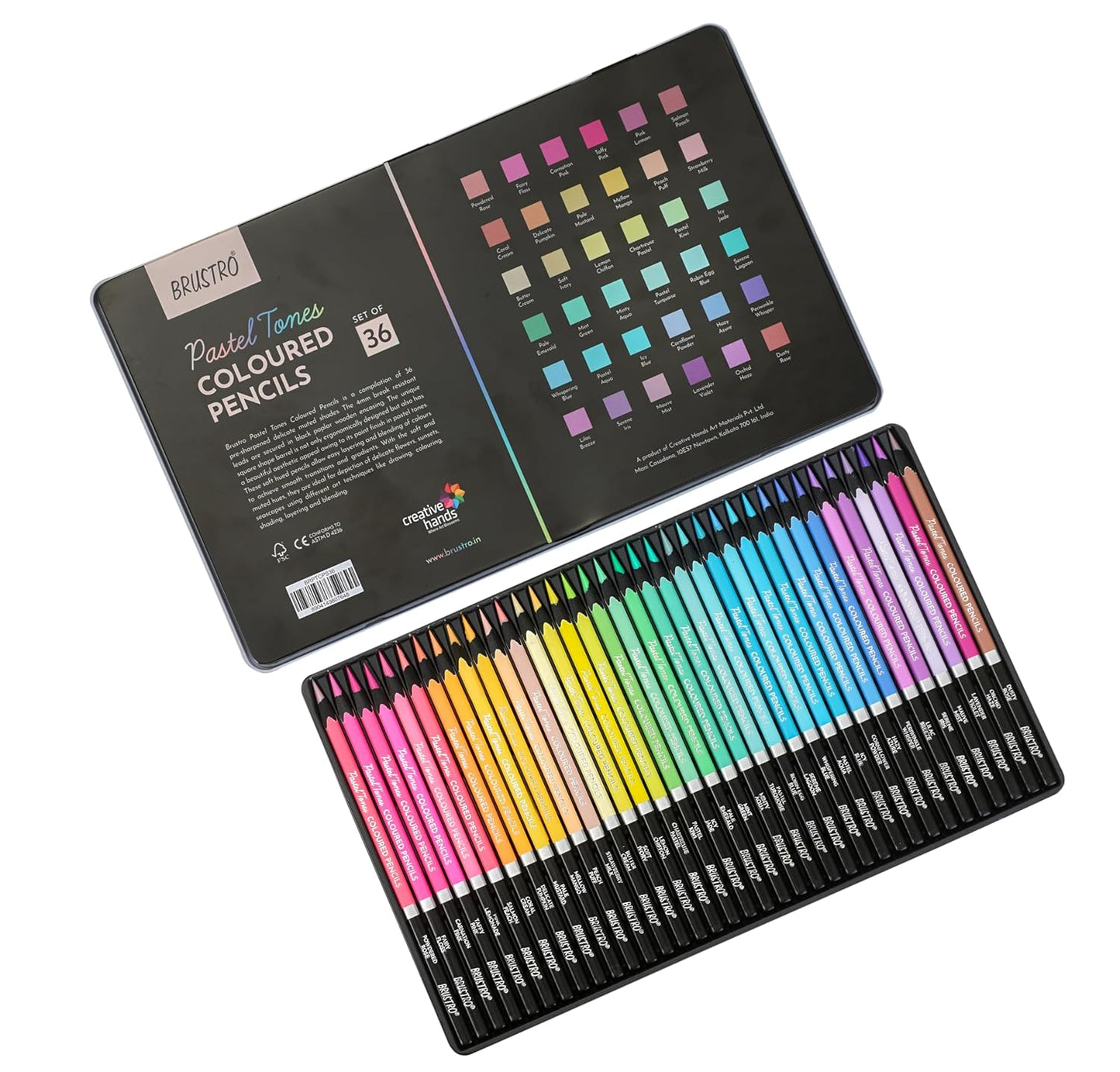 Brustro Colored Pastel Pencil Set of 36