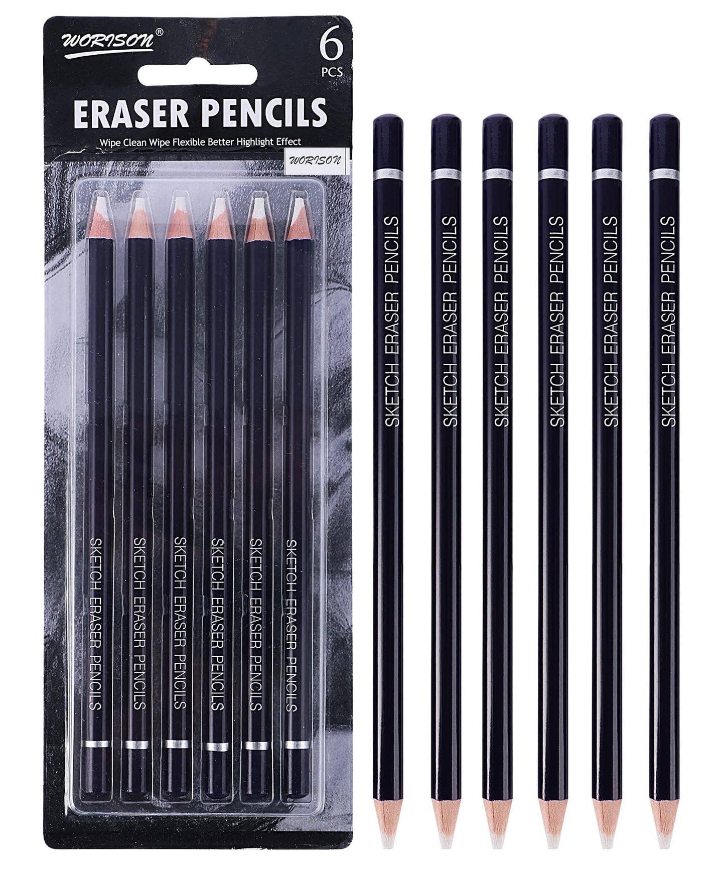 Artpark Worison Eraser Pencils 6 Pcs AP06812