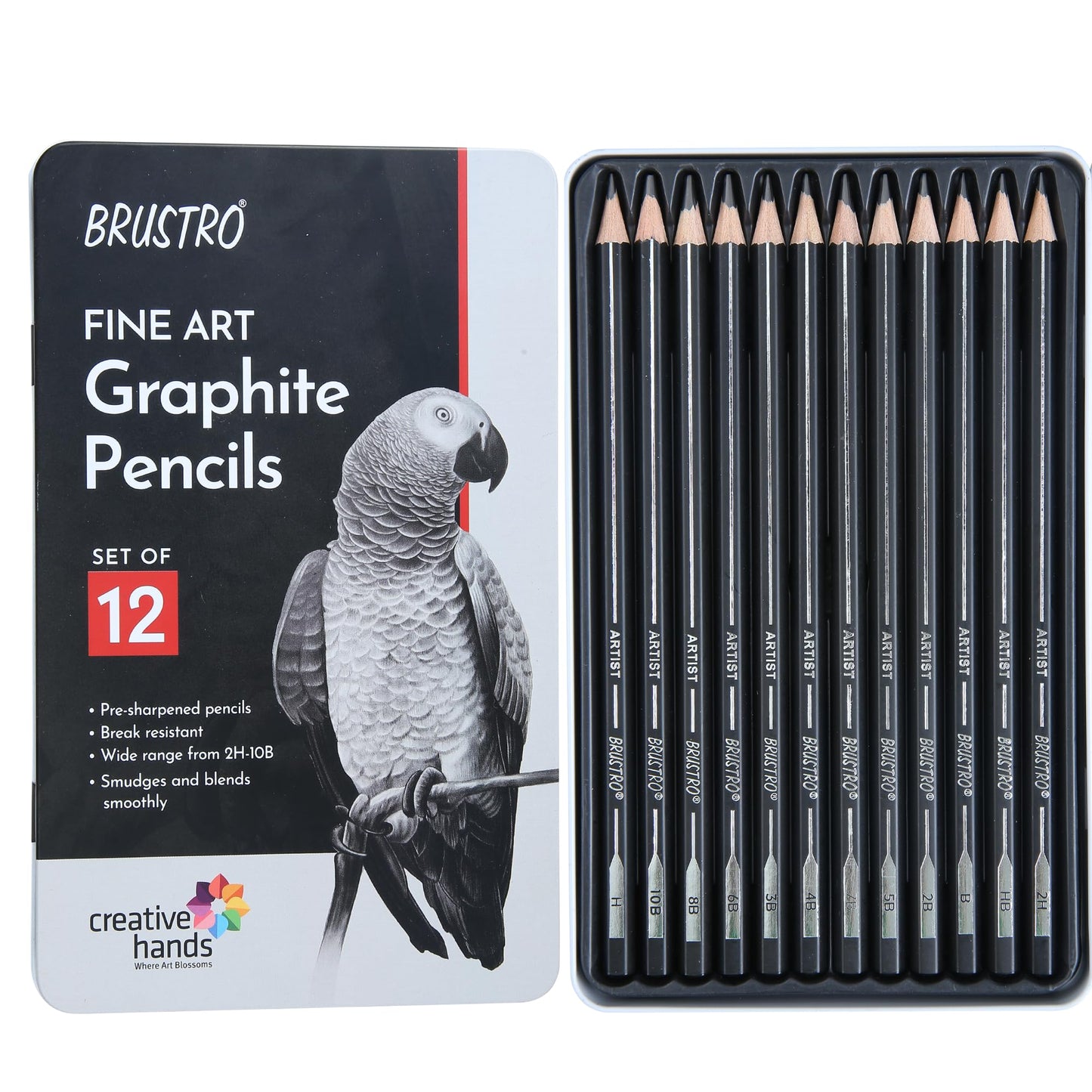 Brustro artist sketching pencil set of 12
