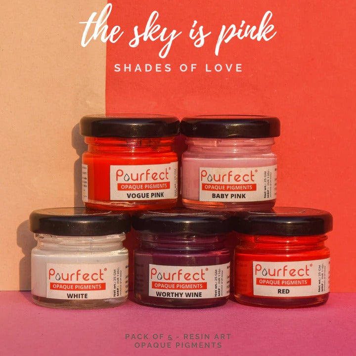 Pourfect Pigment kit The Sky is Pink set of 5