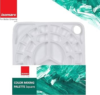 Isomars Colour Mixing Palette Square 33 Wells for Artists & Painting SKU CM 17