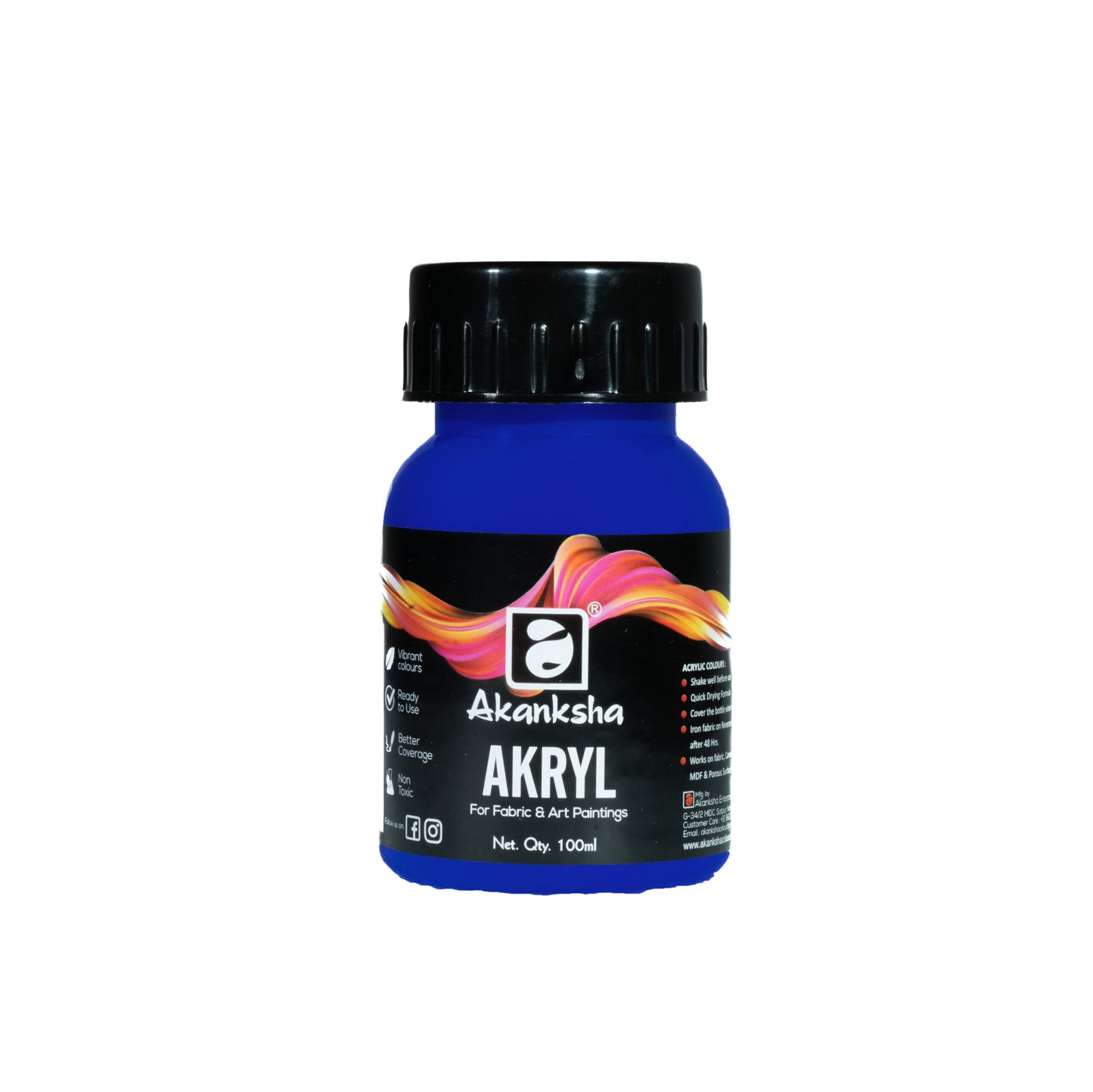 AKANKSHA ACRYLIC COLOUR 100ML ULTRAMARINE BLUE