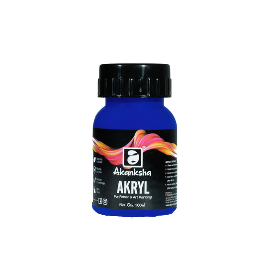 AKANKSHA ACRYLIC COLOUR 100ML ULTRAMARINE BLUE