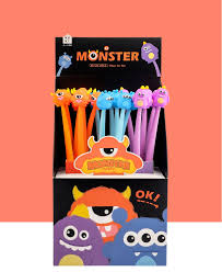 AP FANCY  MONSTER PARTY GEL PEN KK-7214-24