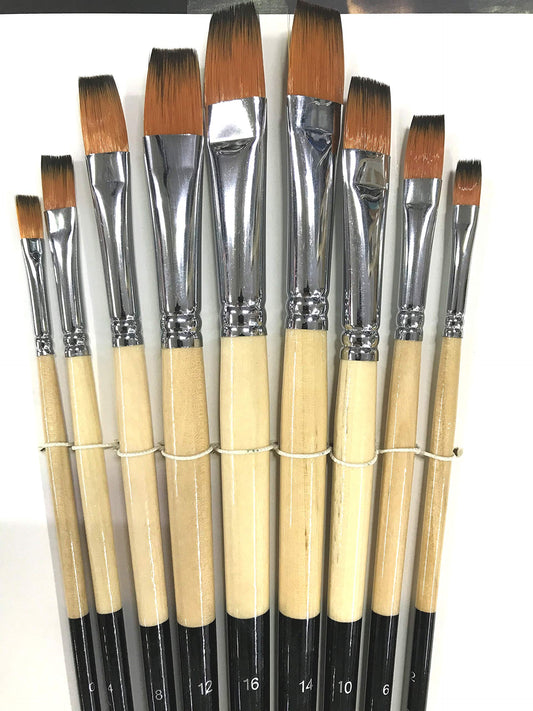 AP FLAT BRUSH KS 9008HS SET OF 9