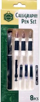 AP KEEP SMILING CALLIGRAPHY PEN SET 8PCS