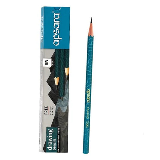 APSARA DRAWING PENCILS 8B 10PCS