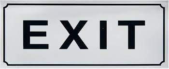 AP SIGN M AC EXIT STICKER