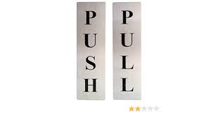 AP SIGN M AC PULL/PUSH STICKER SET