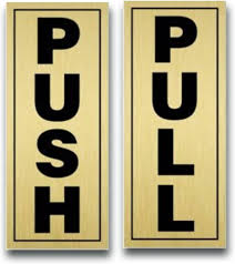 AP SIGN M AC PULL&PUSH G B STICKER SET